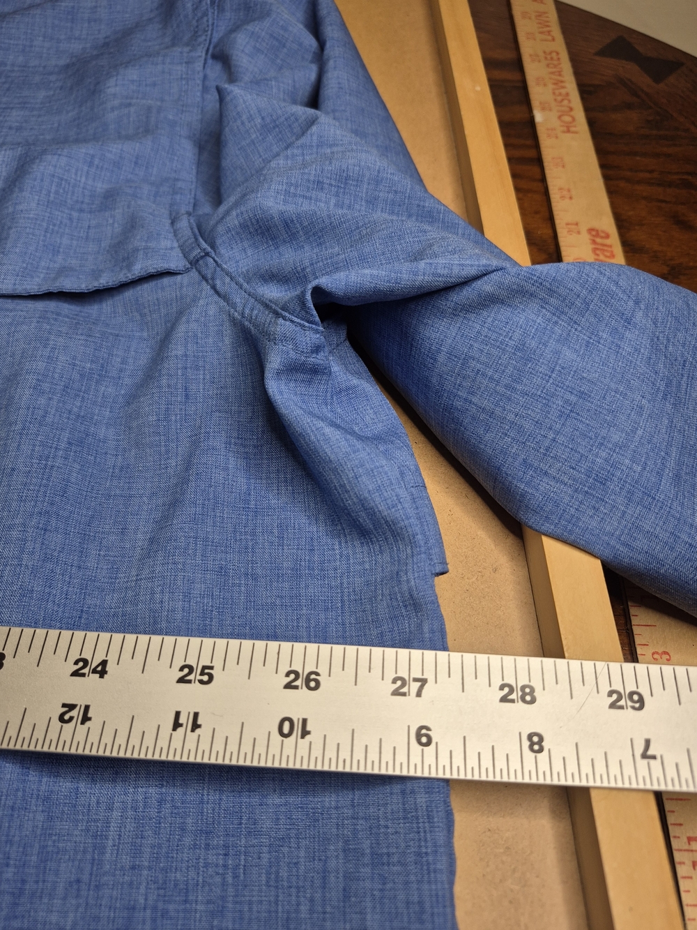 Orvis Men’s Bright Blue Button-Down Shirt 4641/4 - Picture 9 of 15